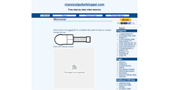 Desktop Screenshot of classicalguitarblogger.com