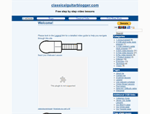 Tablet Screenshot of classicalguitarblogger.com